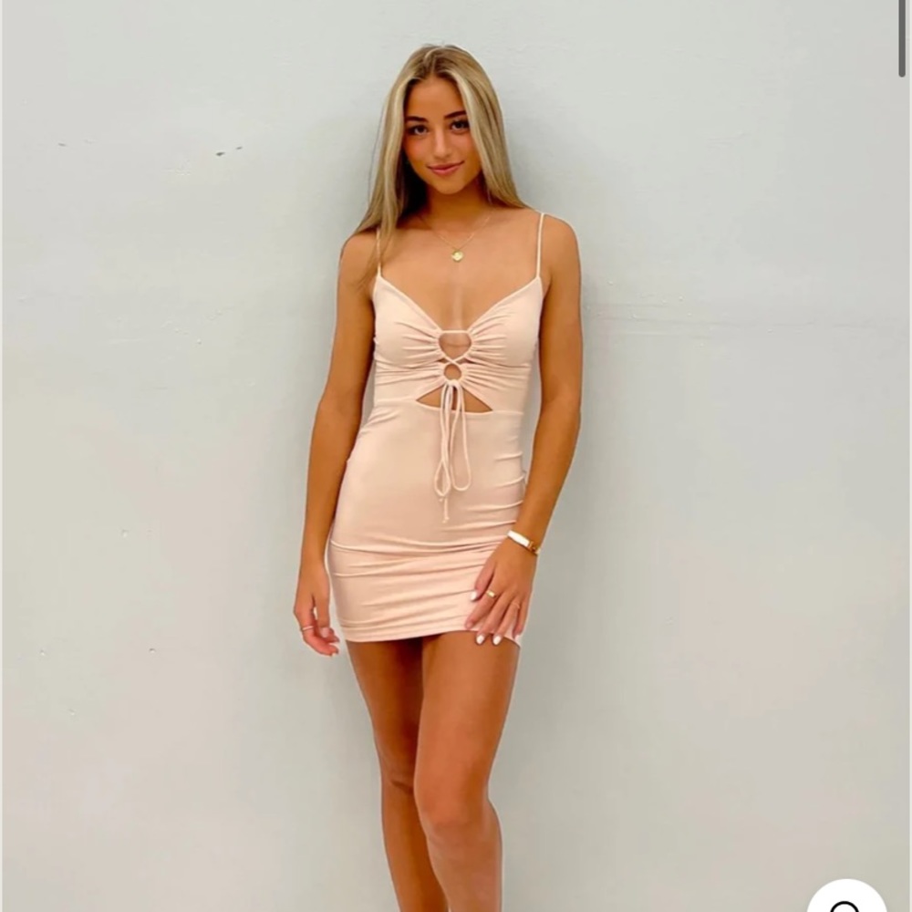 House of Spence front cut out mini dress